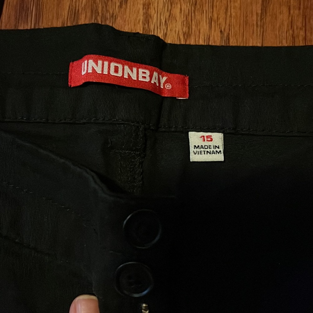 Juniors wide leg black pants - Picture 3 of 6